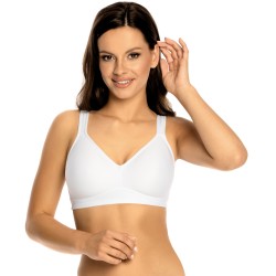 Dámská bílá podprsenka bez kostic Minimizer