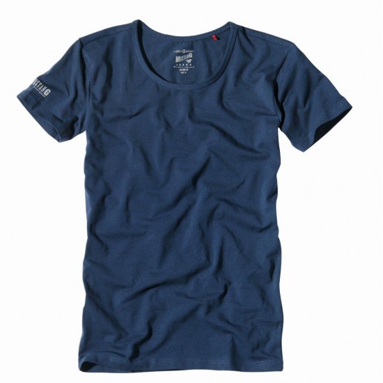 Pánské tmavě modré tričko s krátkým rukávem Pure Basic MUSTANG