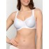 Dámská bílá podprsenka s kosticemi Minimizer