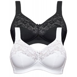 Dámská Bezkosticová podprsenka SUSA (dvojbalení černá / bílá)