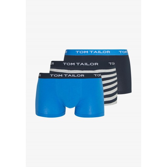 Trojbalení pánských boxerek (modrá / černá / žíhaná) TOM TAILOR