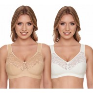 Dámská Bezkosticová podprsenka SUSA (dvojbalení smetanová / tělová) Dámská Bezkosticová podprsenka SUSA (dvojbalení smetanová / tělová)