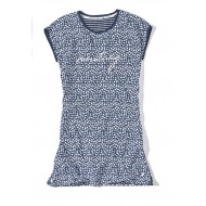 Dámská modro-bílá noční košilka CLEO Dámská modro-bílá noční košilka CLEO