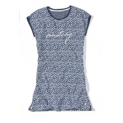 Dámská modro-bílá noční košilka CLEO