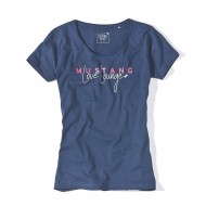 Dámské modré tričko s krátkým rukávem ENJA Dámské modré tričko s krátkým rukávem ENJA