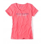 Dámské korálové tričko s krátkým rukávem ENJA