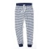 Dámské pruhované bílo-modré kalhoty