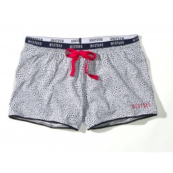 Dámsky modro-červený pyžamový komplet Pied