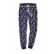 Dámské modré pyžamové kalhoty Pied