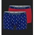 Vánoční dvojbalení pánských boxerek (modrá / červená)