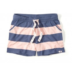 Dámske modro-růžové kraťasy BLOG STRIPES