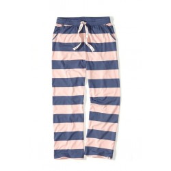 Dámské modro-růžové kalhoty BLOG STRIPES