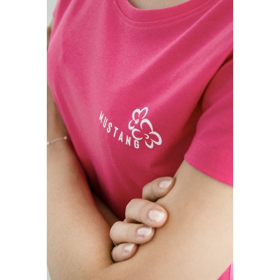 Dámské růžové tričko s krátkým rukávem MUSTANG