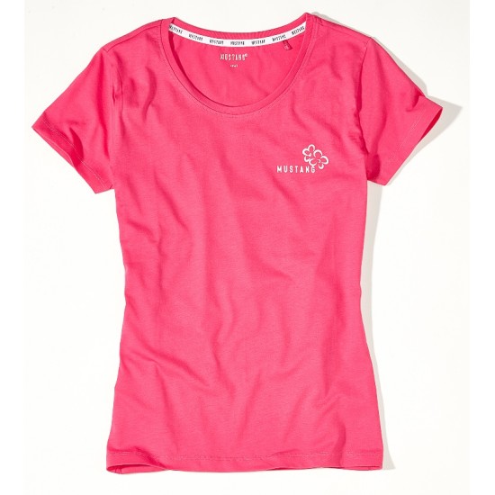 Dámské růžové tričko s krátkým rukávem MUSTANG