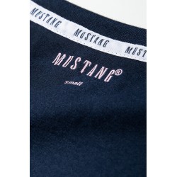 Dámská modrá noční košile s potiskem koně CIRCLE DOTS