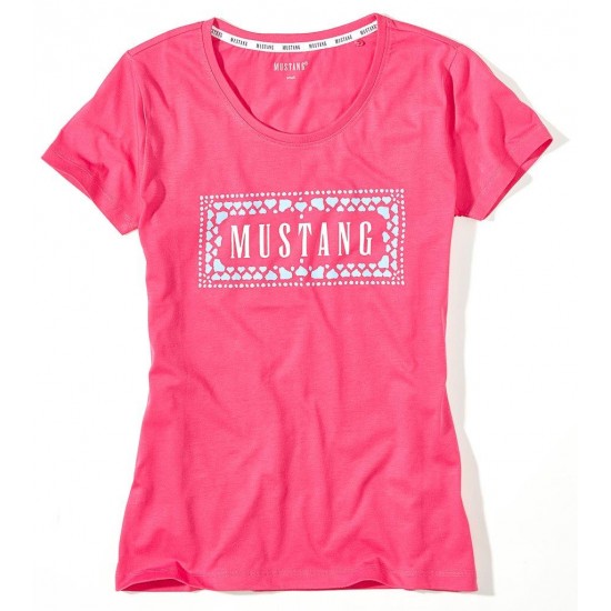 Dámské růžové tričko HAZEL MUSTANG
