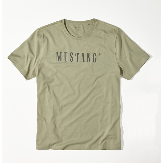 Olivové zelené pánské tričko BENNET MUSTANG