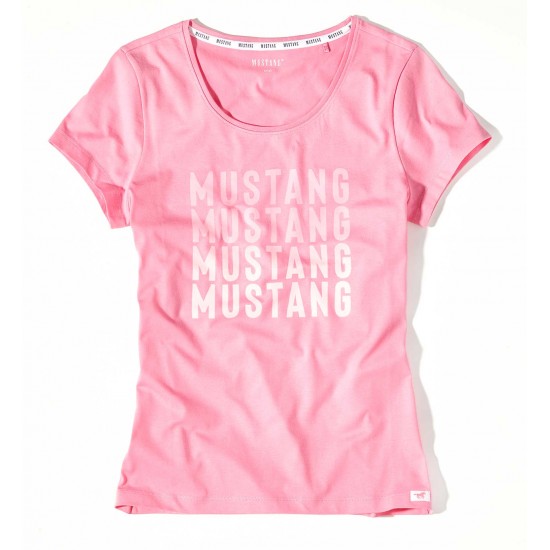 Dámské růžové tričko ROSI MUSTANG Dámské růžové tričko ROSI MUSTANG
